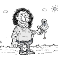 man with bird