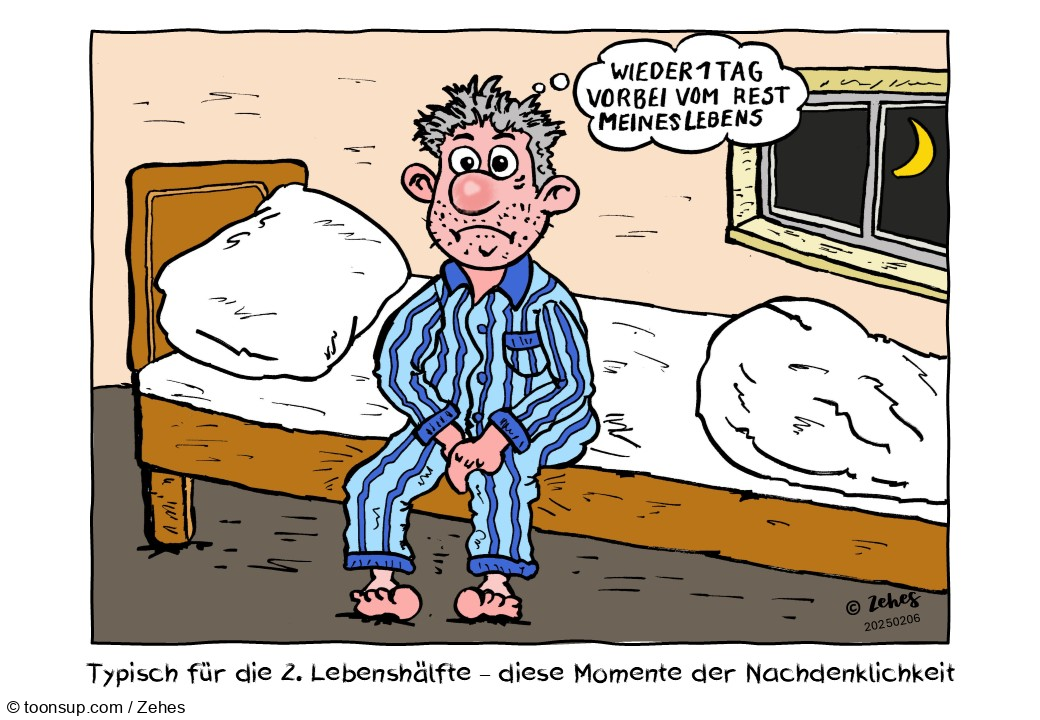Cartoon: Nachtgedanke 1