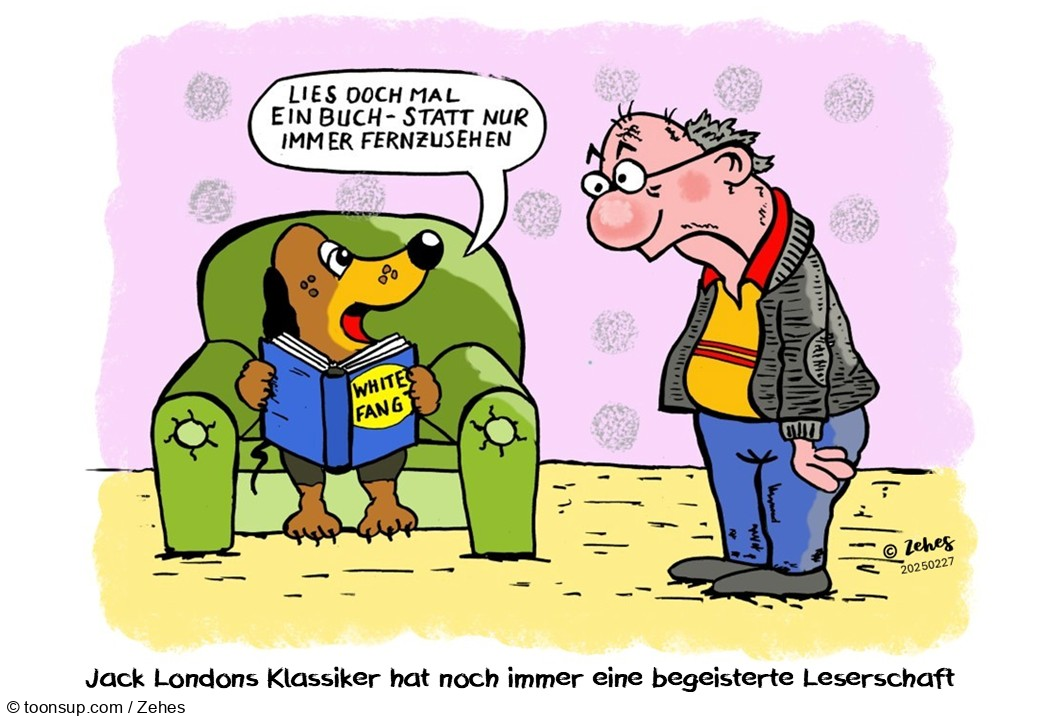 Cartoon: Literaturfan 1