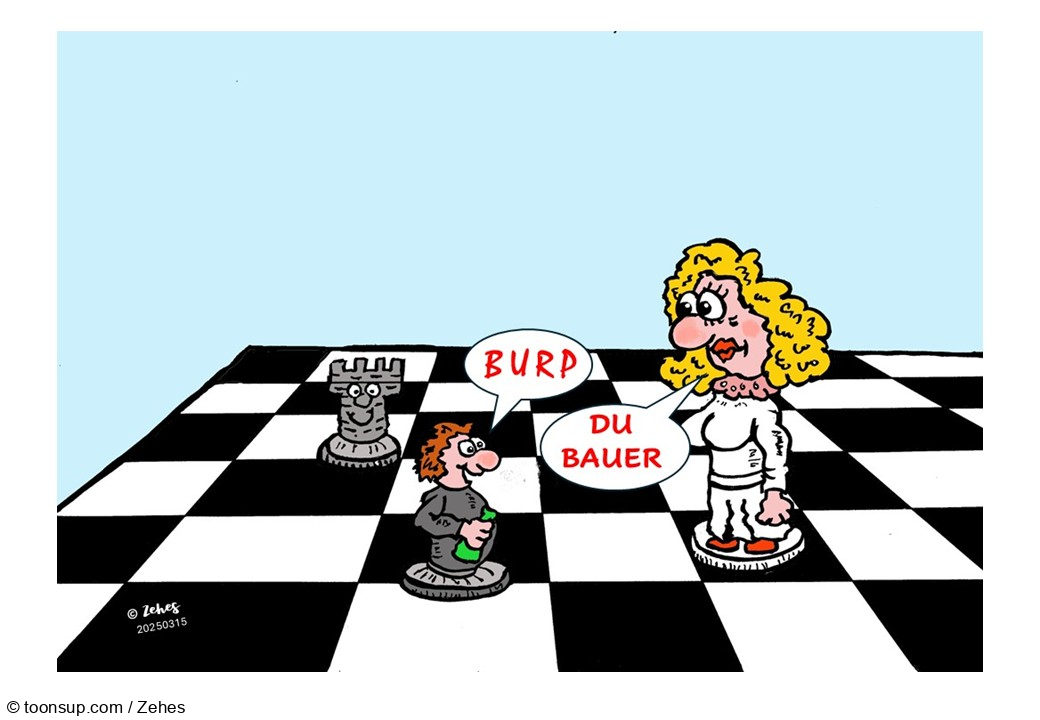 Cartoon: Neulich beim Spiel der Könige 1