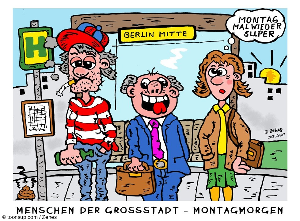 Cartoon: Montag 1