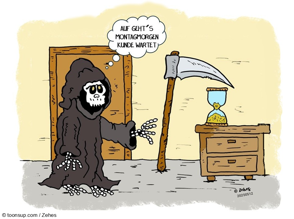 Cartoon: Auf geht´s Montag 1