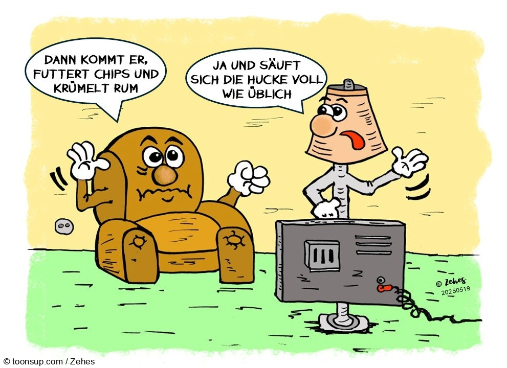 Cartoon: Niemand zuhause 1
