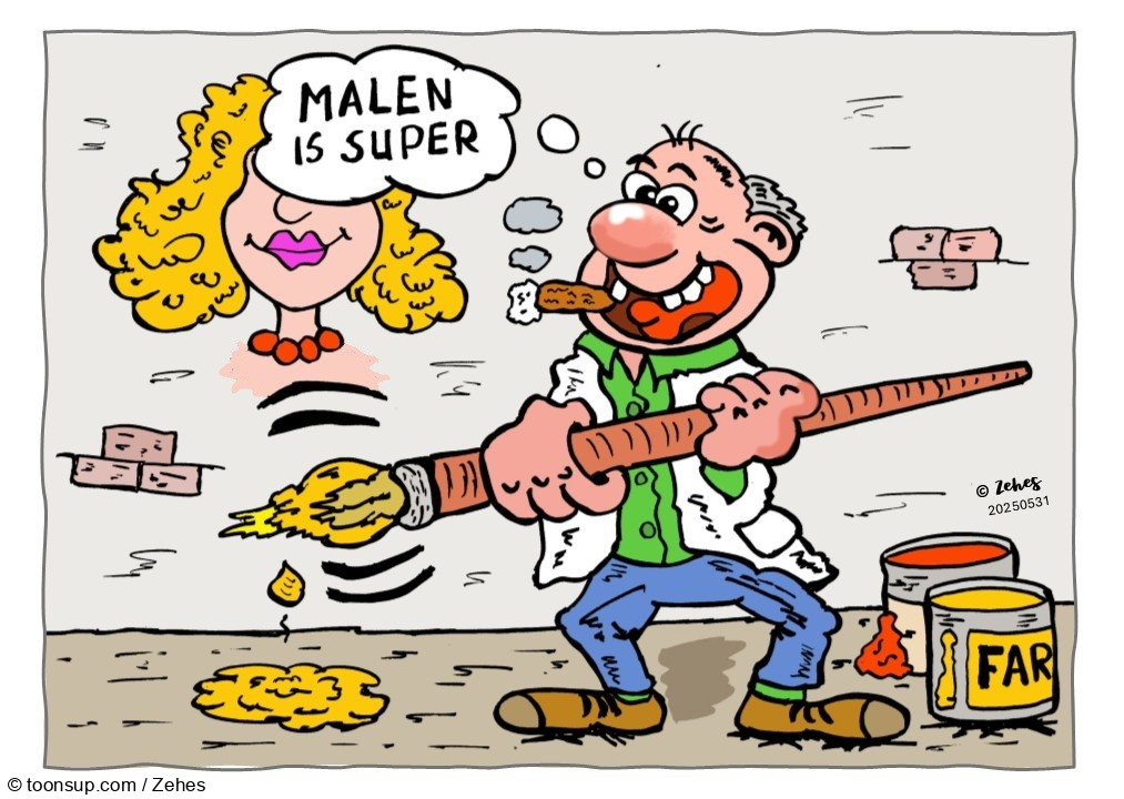 Cartoon: Malen macht glücklich 1