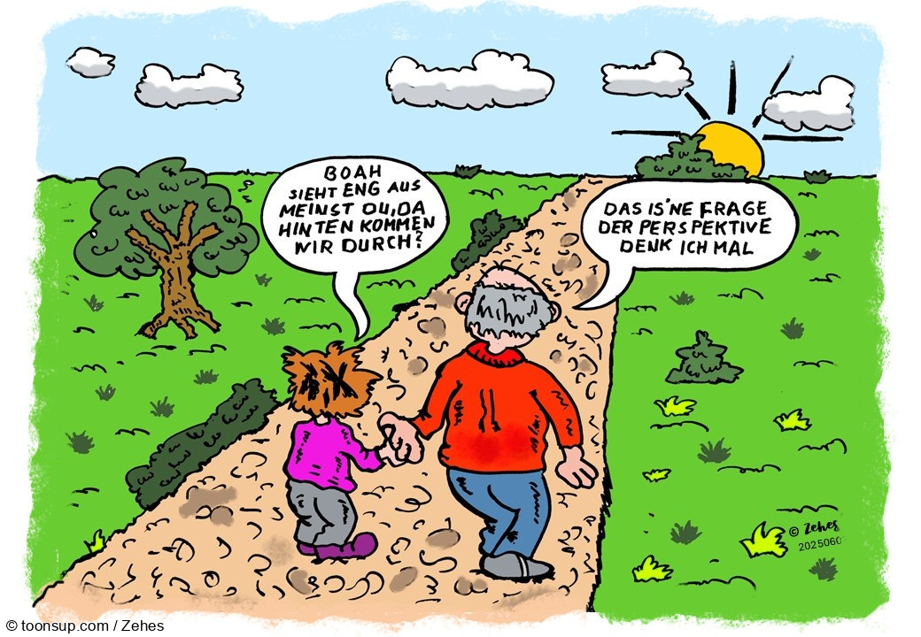 Cartoon: optische Täuschung 1
