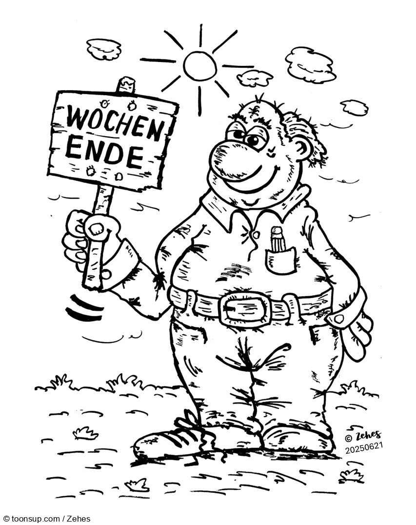 Cartoon: Wochenende 1