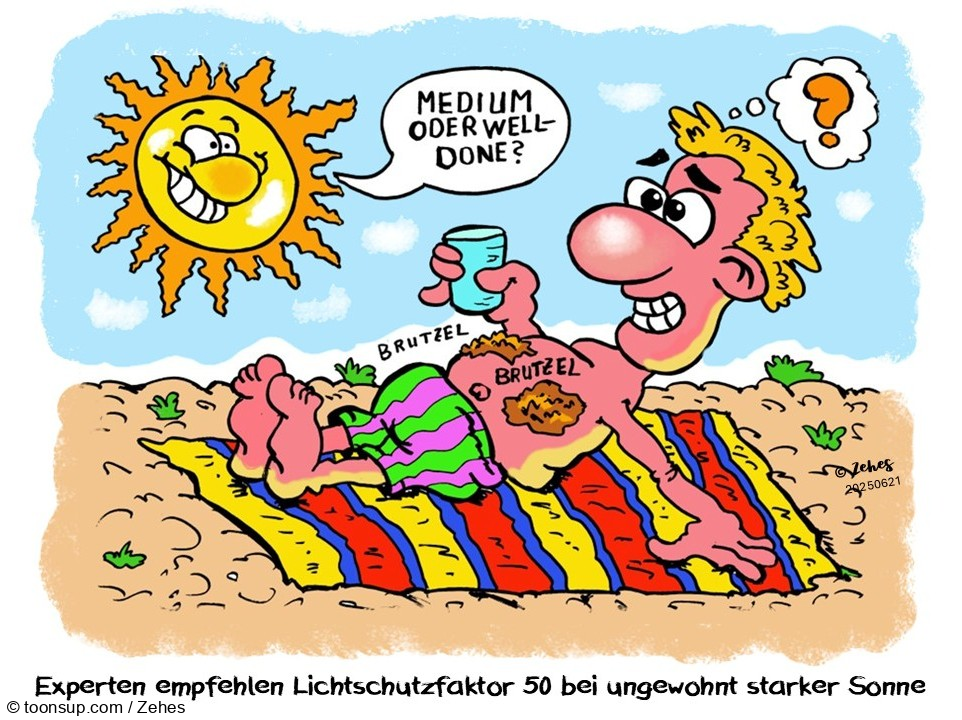 Cartoon: Hitzetag 1