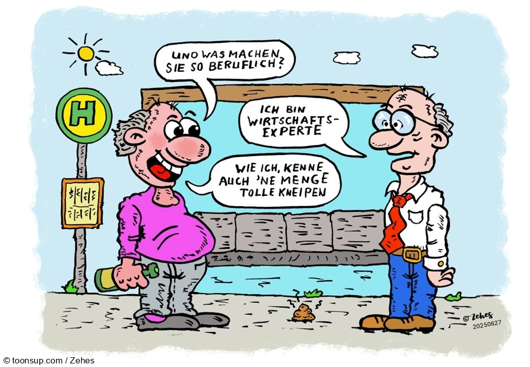 Cartoon: Experte für Wirtschaft 1