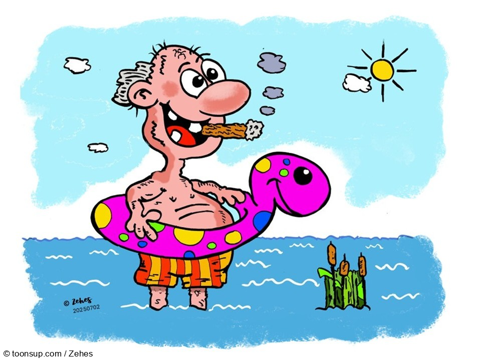 Cartoon: Sommer, Sonne, Badespaß 1