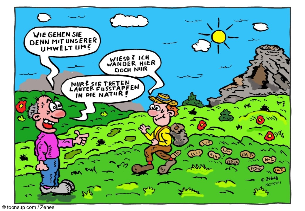 Cartoon: Naturschutz geht uns alle an 1