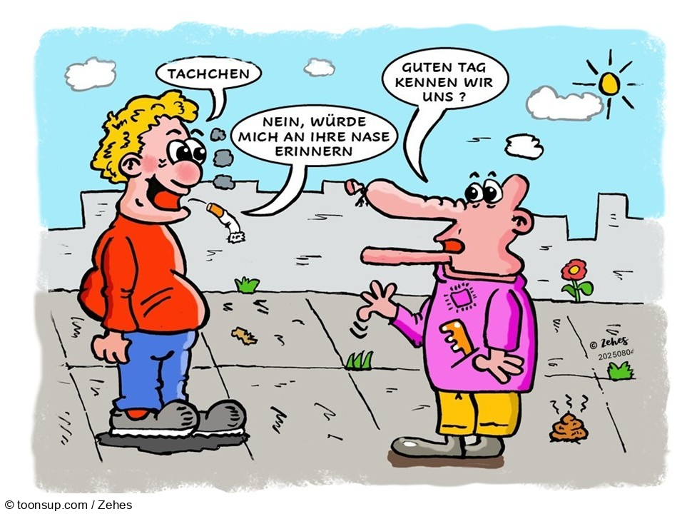 Cartoon: Zufällige Begegnung 1