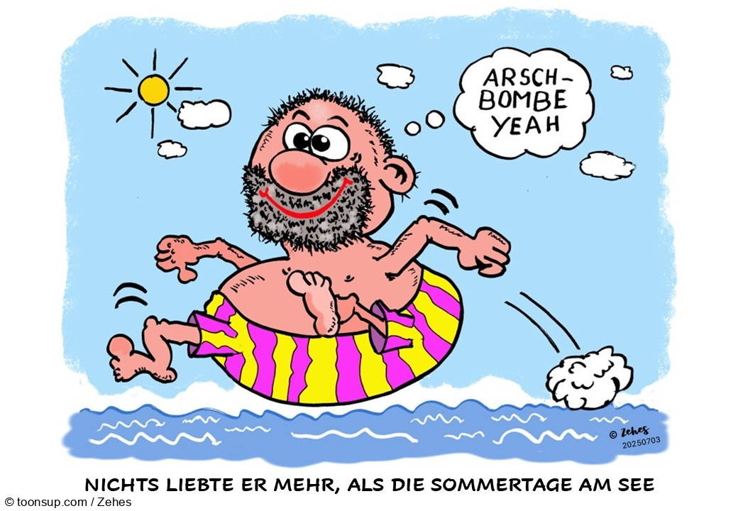 Cartoon: Sommer, Sonne, Badespaß 1