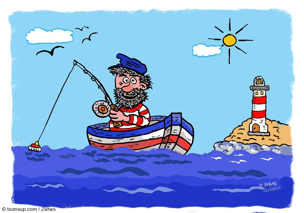 Cartoon: Der Fischer 1