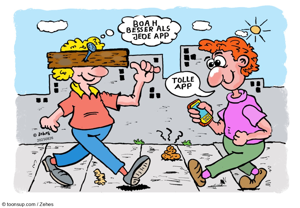 Cartoon: Menschen in der Stadt 1