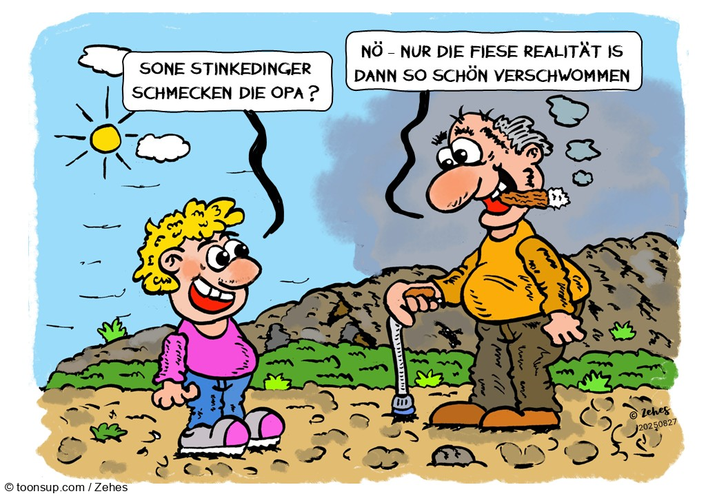 Cartoon: Frage an Opa 1