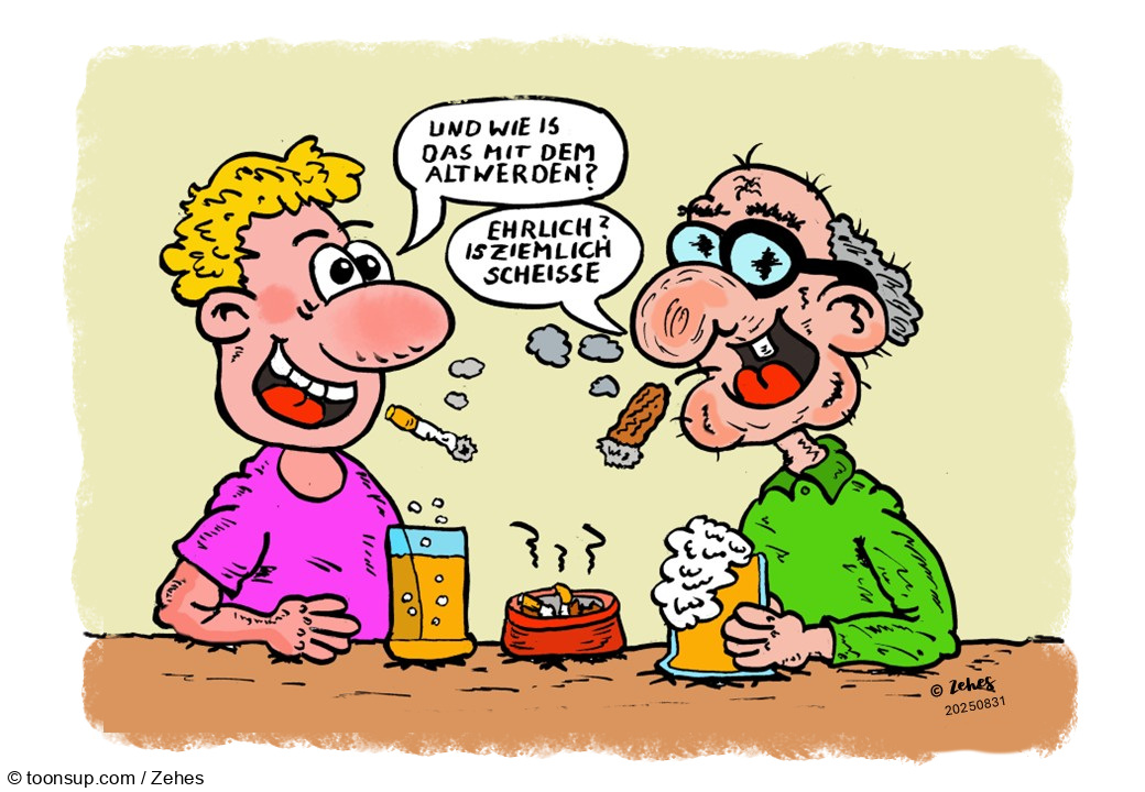 Cartoon: Die Sache mit dem Alter 1