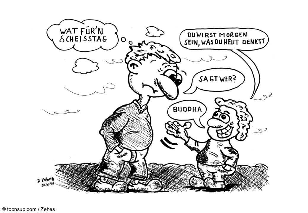 Cartoon: Die Sache mit der Realität 1