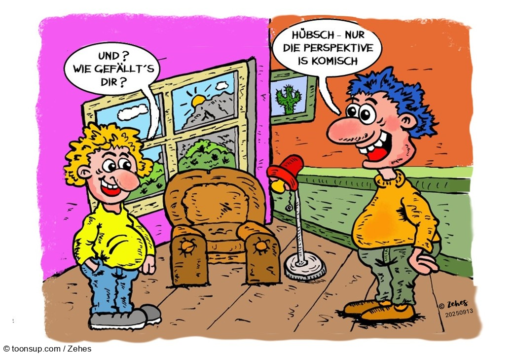 Cartoon: Ansichtssache 1