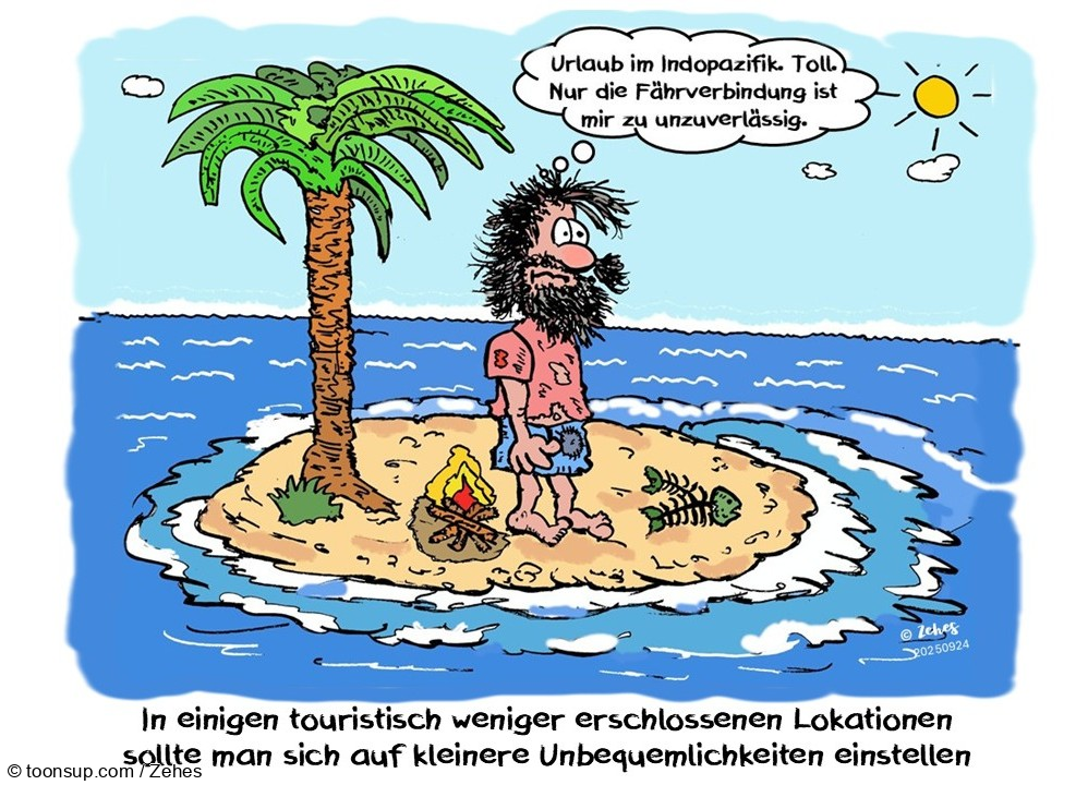Cartoon: Gelungener Urlaub, aber ... 1