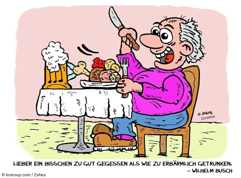 Cartoon: Sonntagsmahl 1