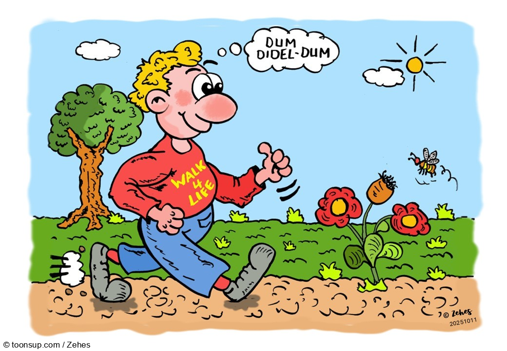 Cartoon: Wochenende, Zeit etwas raus zu gehen 1