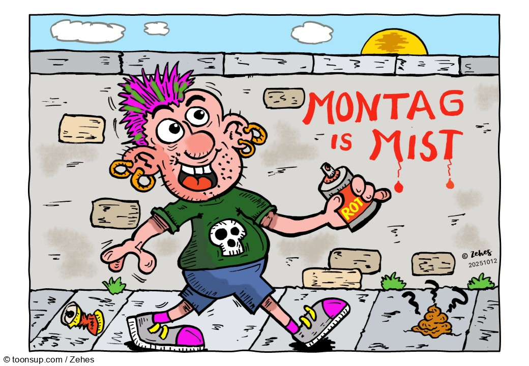 Cartoon: Wieder mal Montag 1