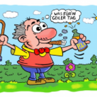 fröhlicher Senior