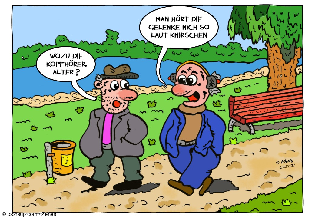 Cartoon: Ältere Herren 1