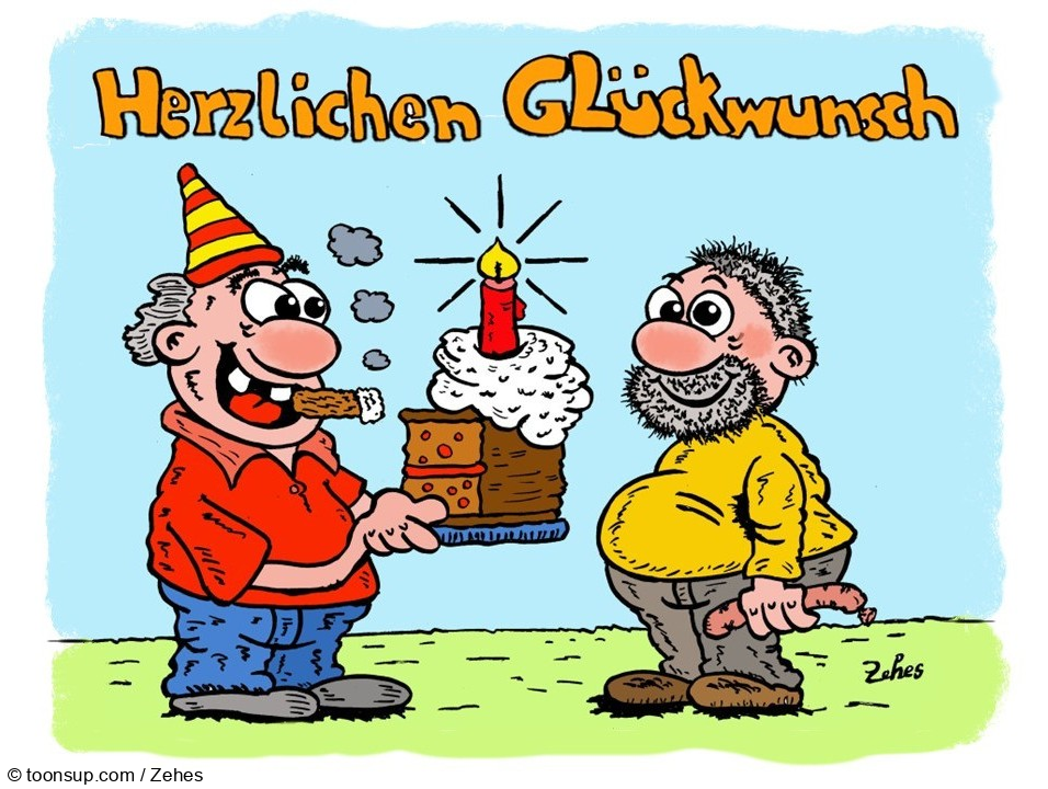 Cartoon: Geburtstagskarte 1