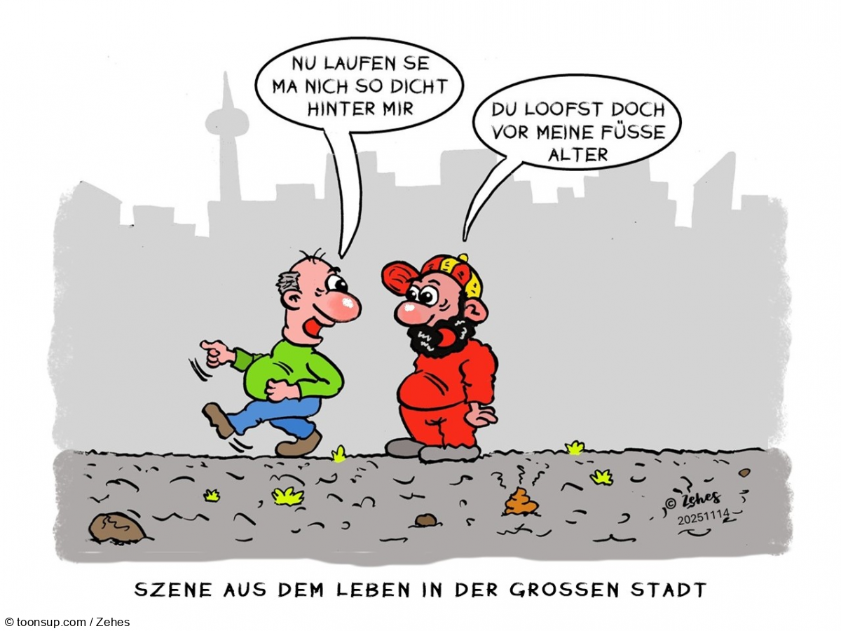 Cartoon: Großstadtleben 1