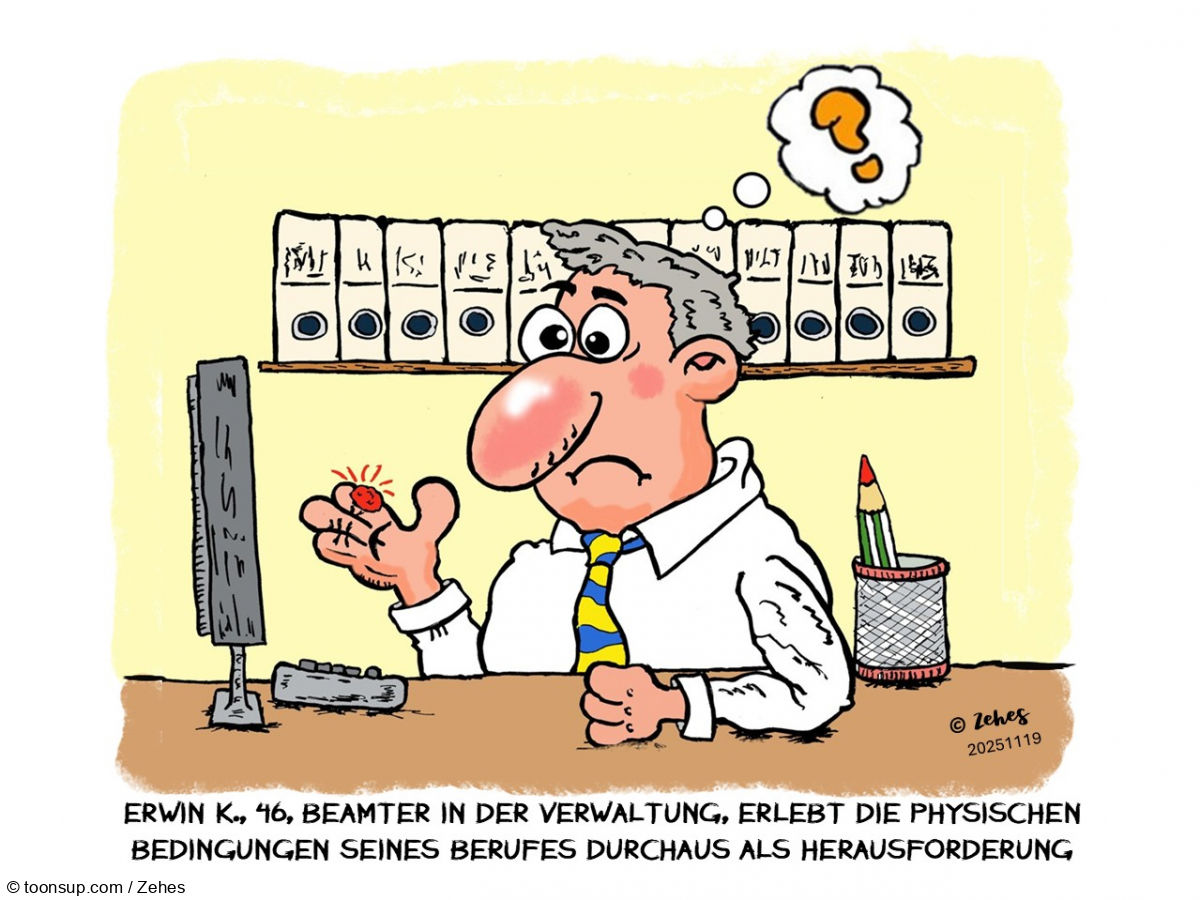 Cartoon: Harter Job 1