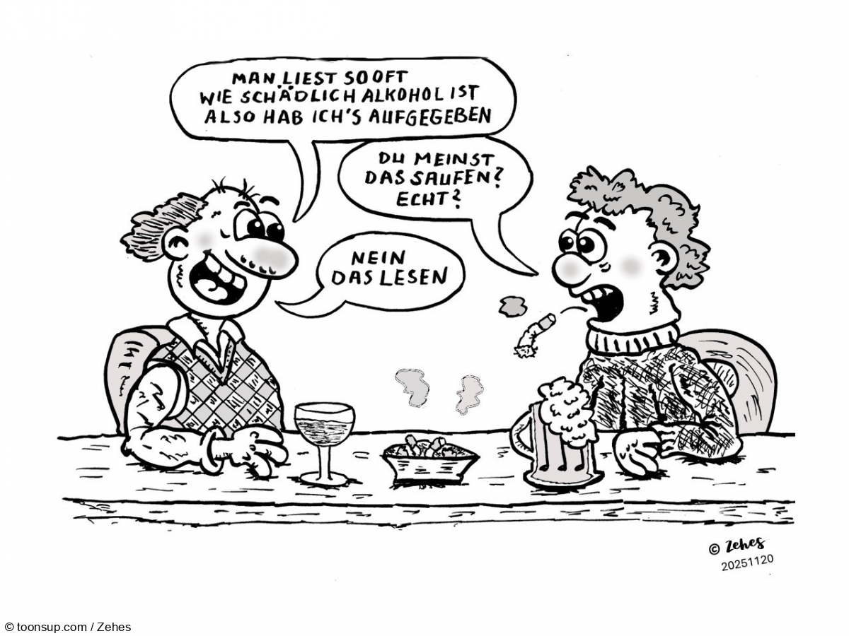 Cartoon: Wohl begründete Entscheidung 1