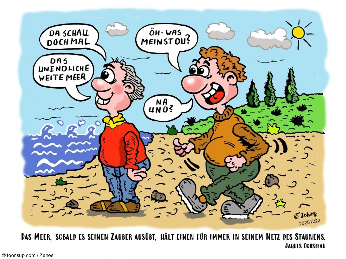 Cartoon: Das Meer ... 1