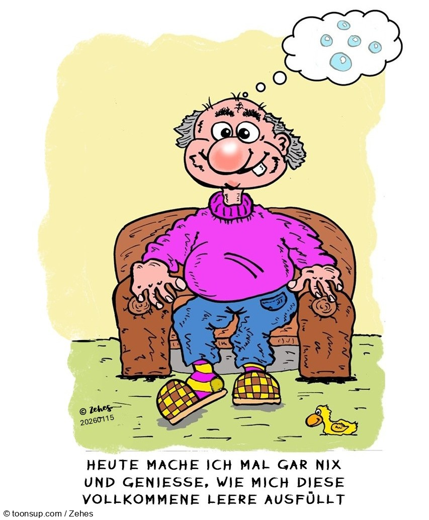 Cartoon: Mal zur Ruhe kommen 1