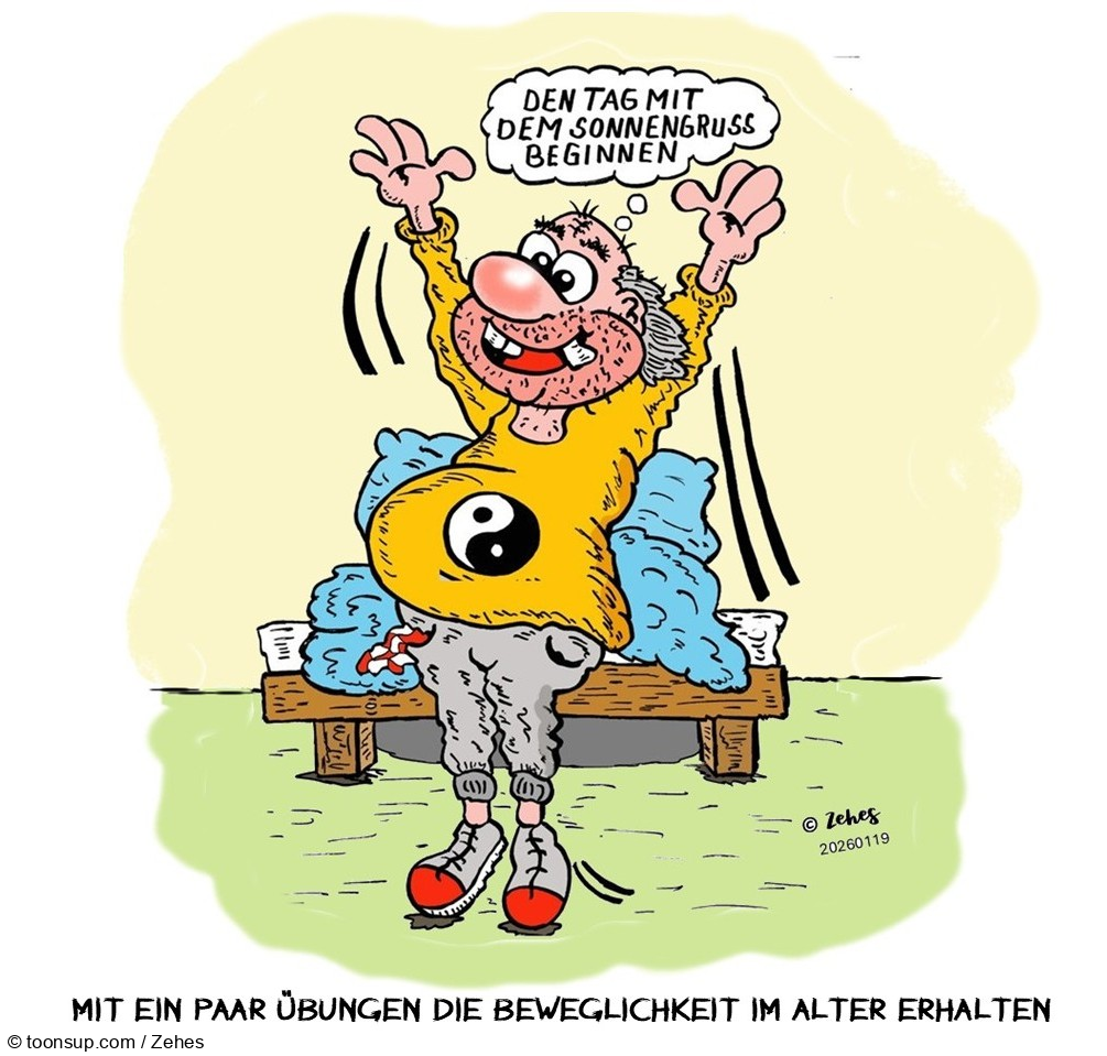 Cartoon: Den Tag beginnen 1