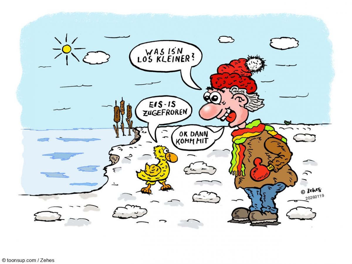 Cartoon: Zufällige Begegnung 1