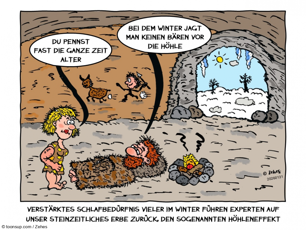 Cartoon: Erhöhtes Schlafbedürfnis 1