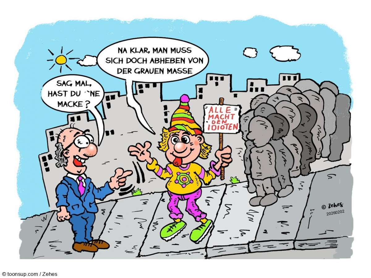 Cartoon: Anderssein 1