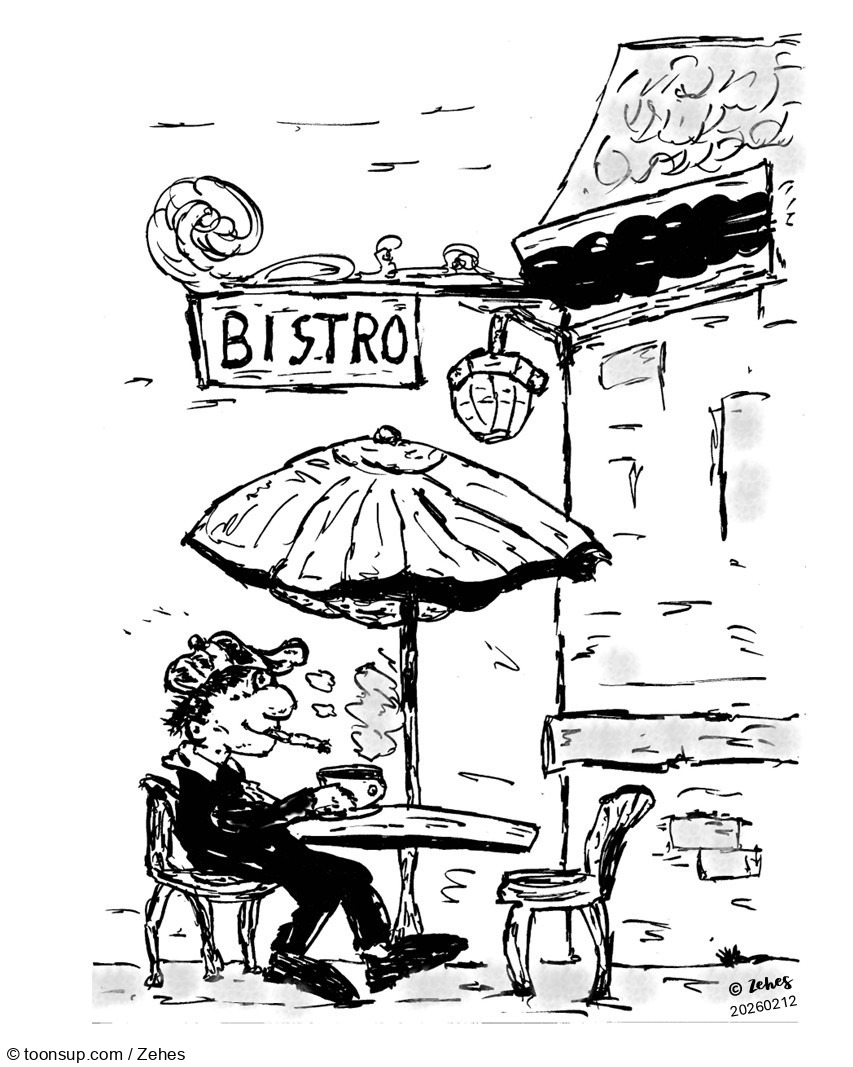 Cartoon: Päuschen in Ehren ... 1