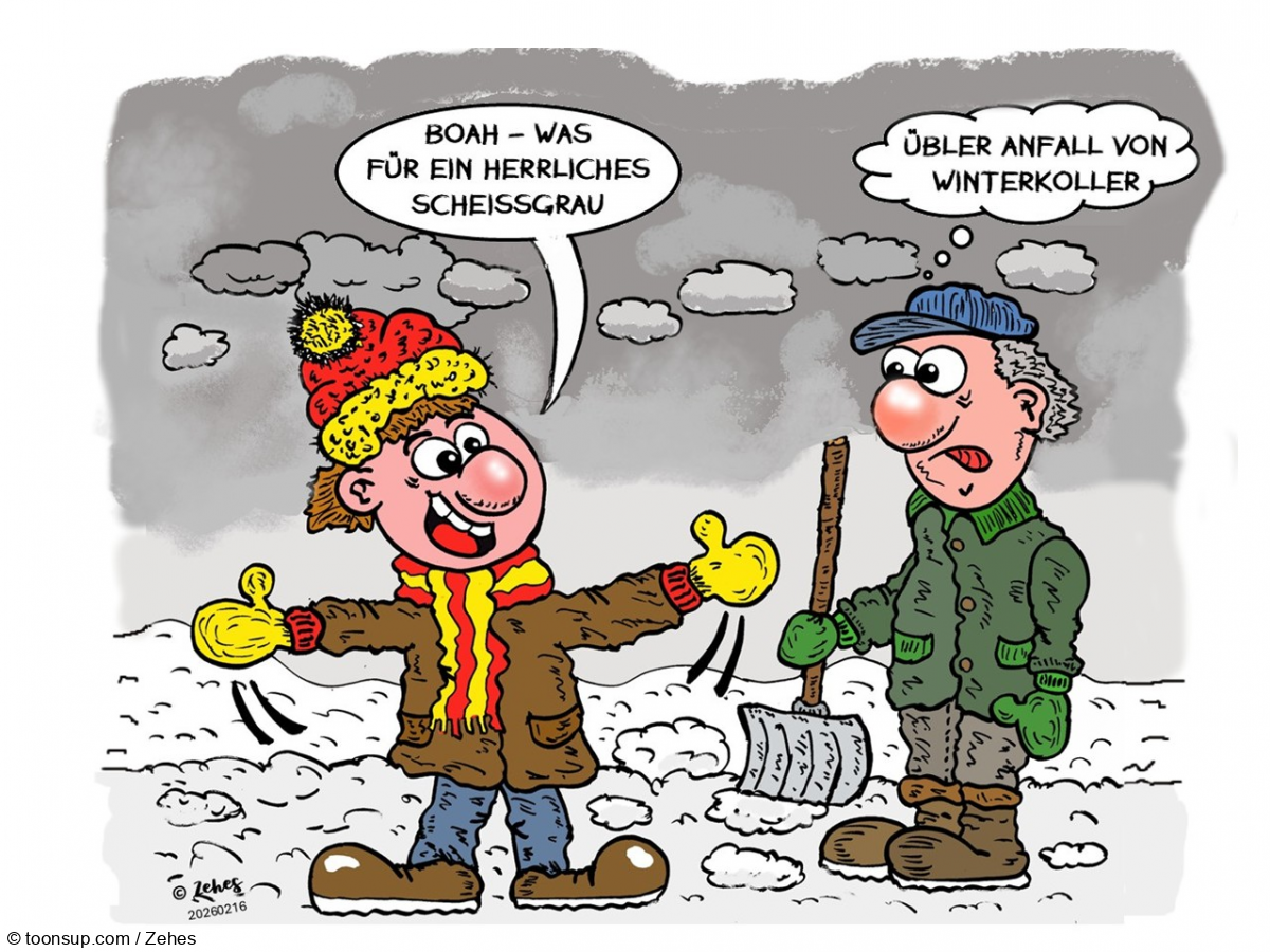 Cartoon: Winterblues 1