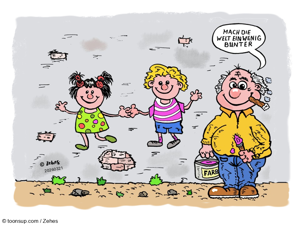 Cartoon: Die Welt ist bunt 1