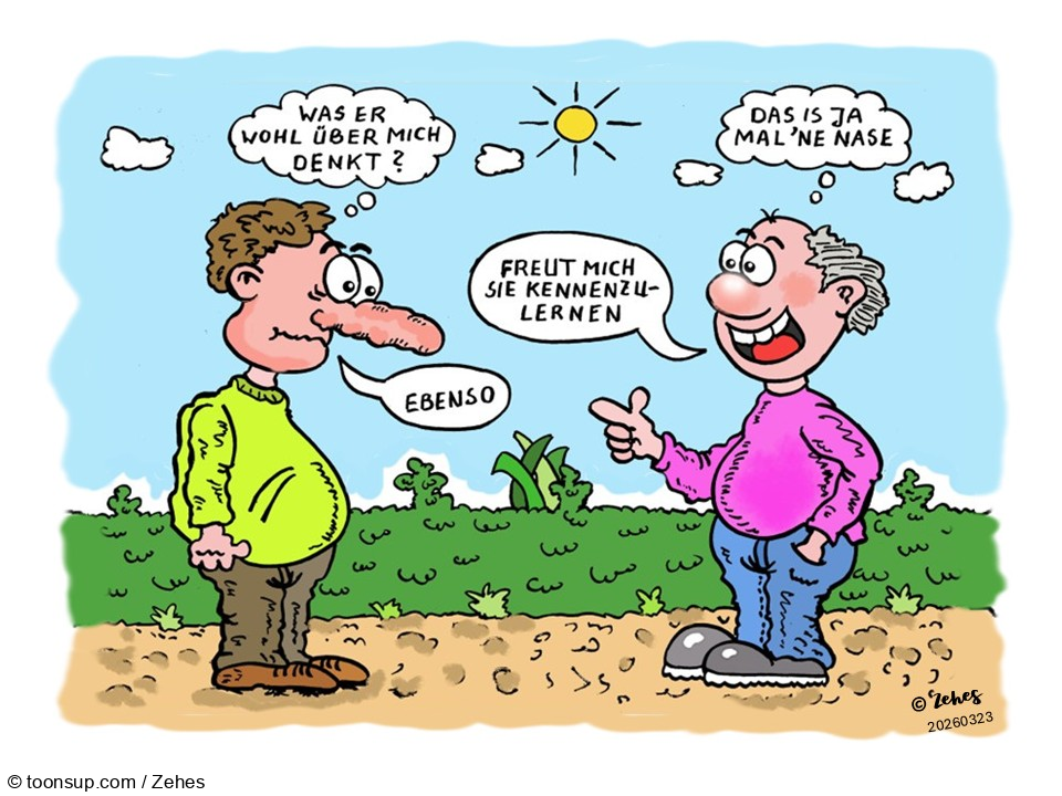 Cartoon: Zufälliges Treffen 1