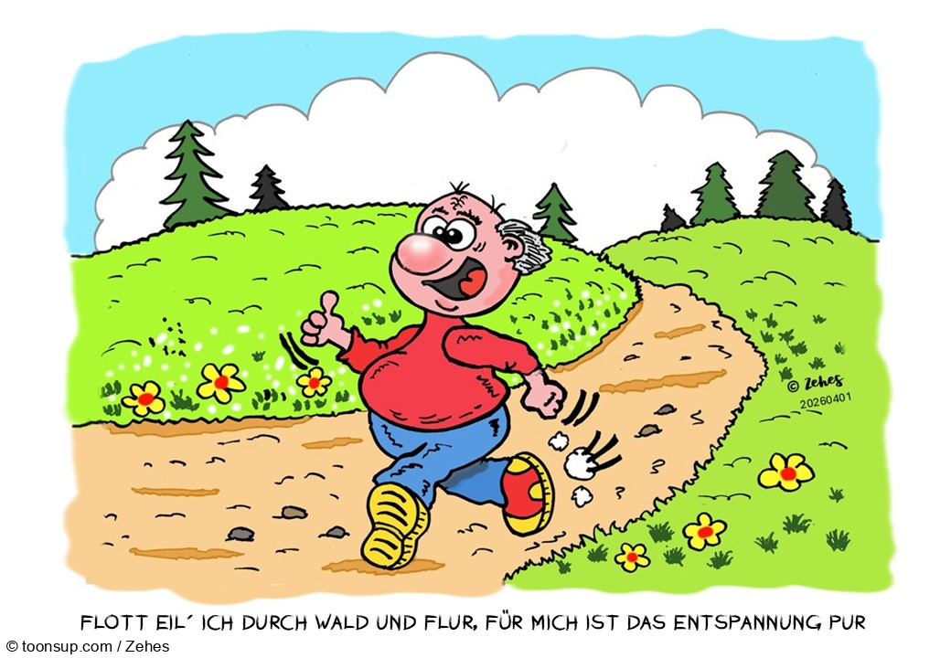 Cartoon: Naturbegeisterung 1