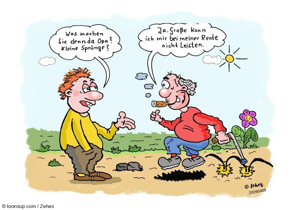 Cartoon: Große Sprünge 1