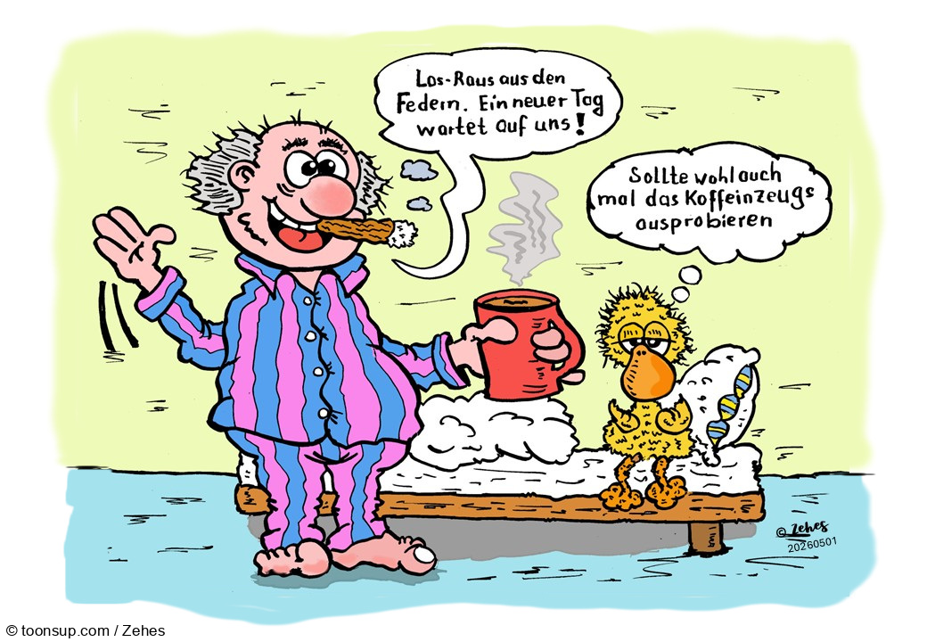 Cartoon: Morgenstund hat ... 1