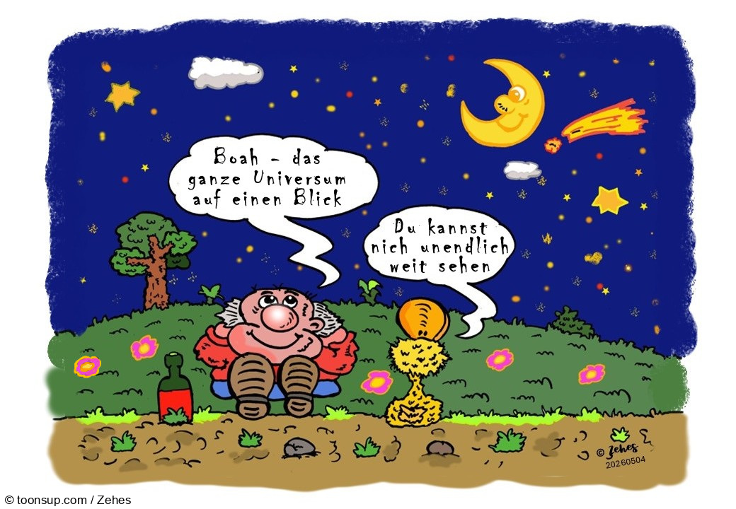 Cartoon: Nachthimmel 1