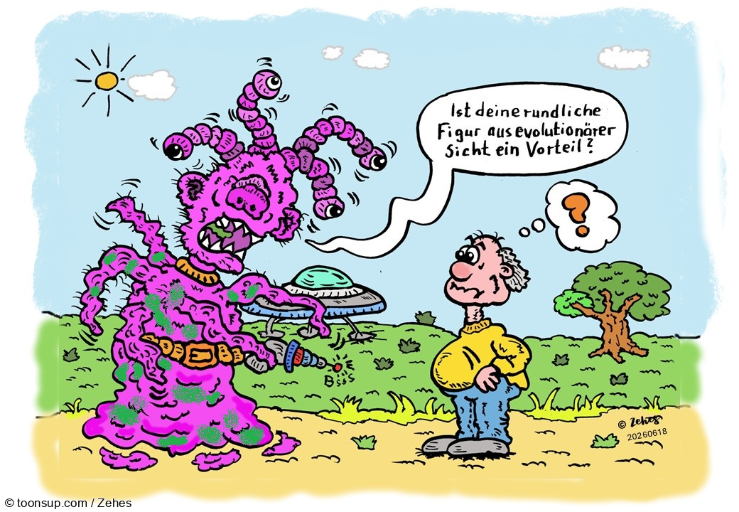 Cartoon: Begegnung im Park 1