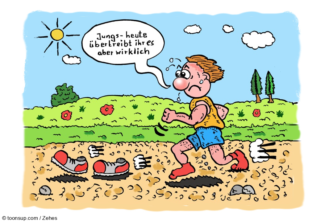 Cartoon: Fit wie ein Turnschuh? 1