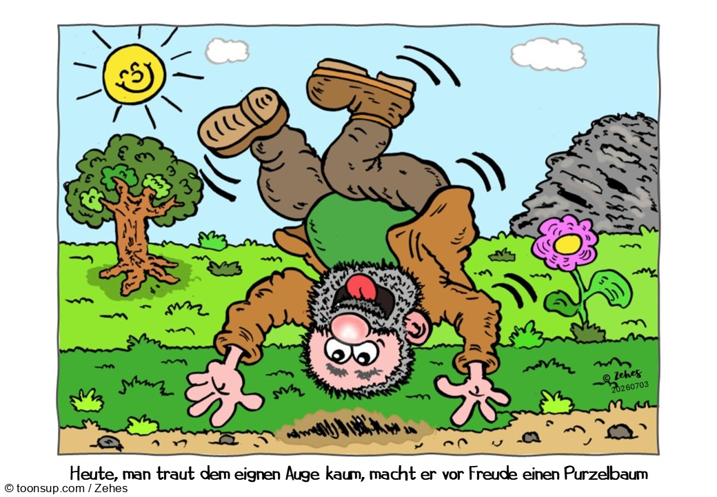 Cartoon: Anlass zur Freude 1
