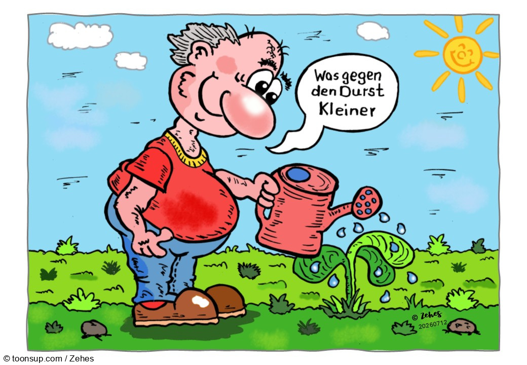 Cartoon: Aufmerksam 1